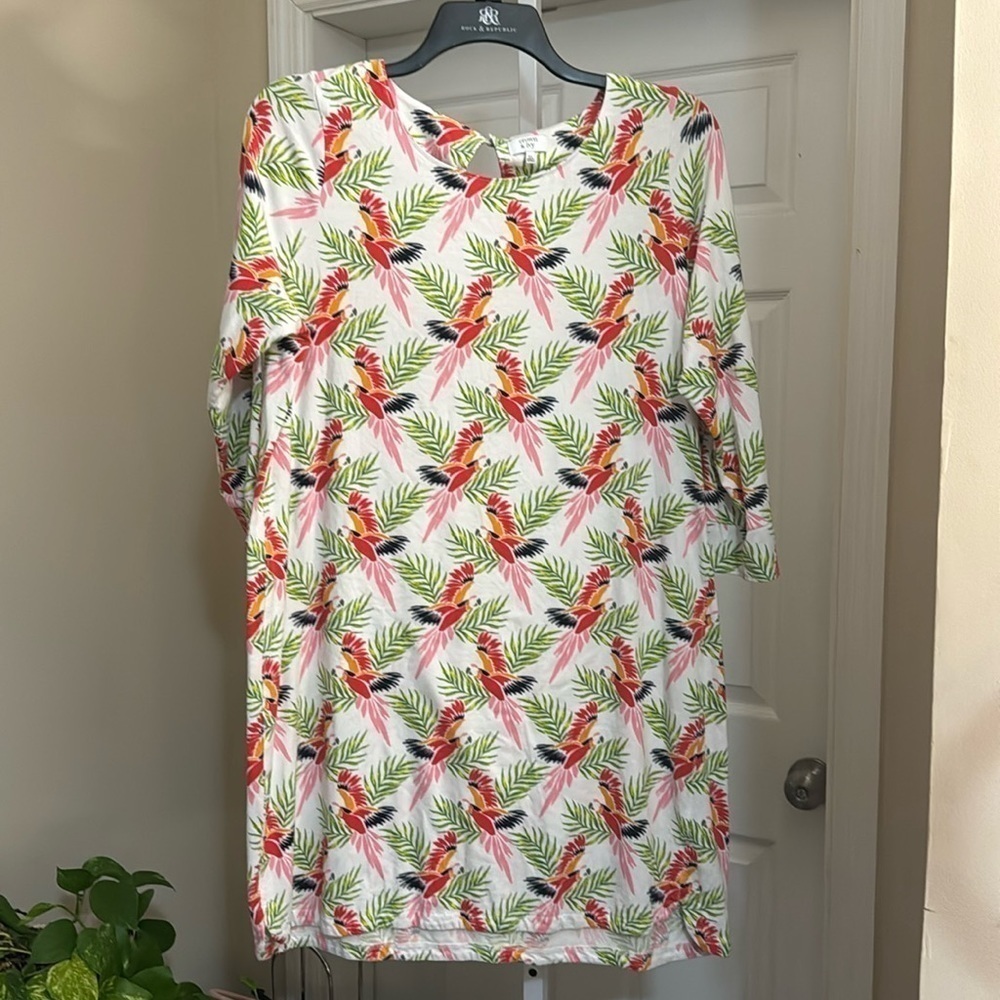 Crown & Ivy Maccaw print tropical print dress